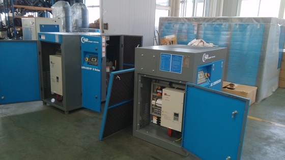 O óleo magnético de VSD injetou a fase dobro 160kw/215hp do compressor giratório do parafuso