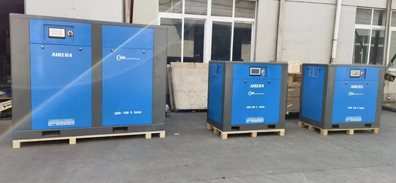 Motor IP55 conduzido direto giratório lubrificado elétrico do compressor de ar LGCD do parafuso