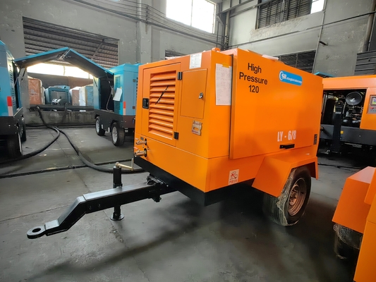 10-12 M3/min Compressor a parafuso diesel de fluxo para aplicações industriais e comerciais