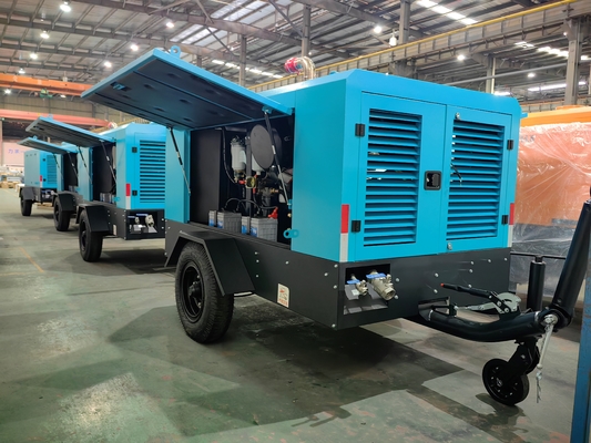 Compressor de parafuso a diesel acessível para refrigeração de água pressão 17-18 bar