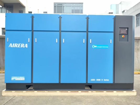 O compressor giratório pequeno do parafuso do tela táctil, lubrifica o compressor livre do parafuso