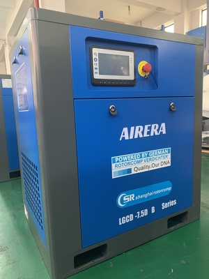 LGCD-7.5KW 4800 M3/h Compressor de ar de parafuso de fluxo de ar de resfriamento com controlo inteligente
