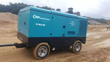 Compressor diesel diesel móvel do compressor de Cummins/535Cfm 190Psi para limpar com jato de areia