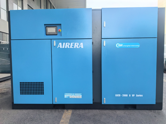 Shanghai Rotorcomp LGCD-280D B VP Compressor de ar de parafuso a accionamento directo Ideal para aplicações industriais