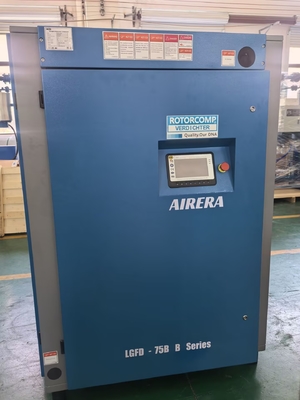 Shanghai Rotorcomp LGFD-75B B Compressor de parafuso rotativo a accionamento directo para aplicações industriais