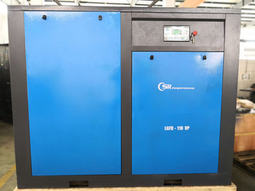 O óleo azul injetou o compressor giratório do parafuso, compressor de ar horizontal 15-60hz
