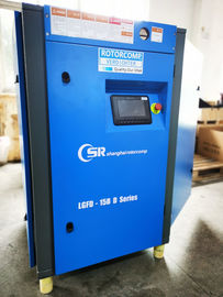 Compressor de ar de baixo nível de ruído do parafuso com o controlador 64dB do PLC do tela táctil (A)