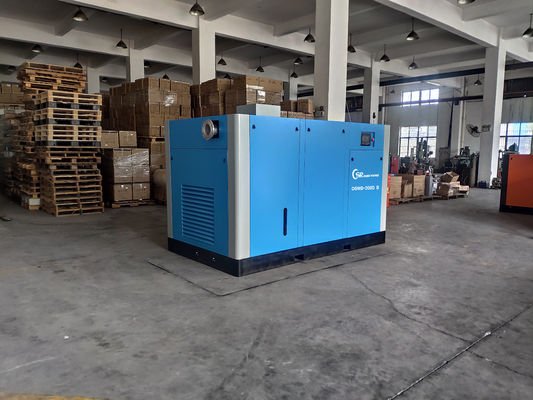 Compressor livre 132KW movido a correia 1.0MPa do parafuso do óleo de lubrificação da água