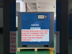 Shanghai Rotorcomp LGCD-22DC Compressor de ar de parafuso 3.60-2.40 M3/Min Entrega de ar livre para aplicações industriais e pesadas