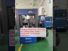 Shanghai Rotorcomp LGSD-22DC Compressor de parafuso rotativo de arrefecimento do ar para aplicações industriais