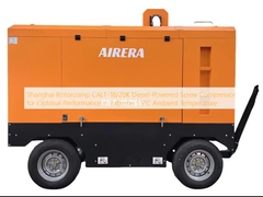 Shanghai Rotorcomp CALT-18/20K Compressor de parafuso movido a diesel para desempenho ideal em temperaturas ambientais extremas de 55 ° C